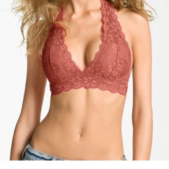 Free People Other - Free People Galloon Lace Halter Bra. XS, L